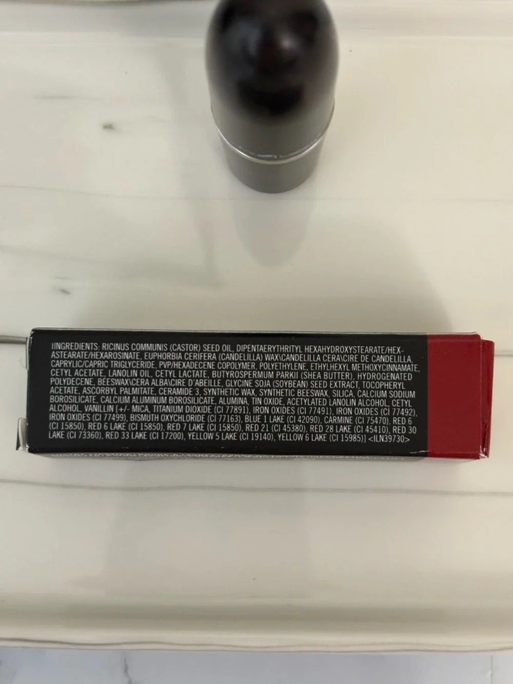 MAC Cosmetics Lustre Sheer-Shine Red 510 Lady Bug Lipstick NIB
